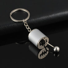 Load image into Gallery viewer, 6 Speed Manual Transmission Gear Keychain Lever Metal Key Rinf Car Refitting Metal Pendant keychain