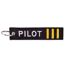 Load image into Gallery viewer, Remove Before Flight Car Keychains Berloques Red Embroidery Highlight Key Fobs Chains Jewelry Aviation Gifts Chaveiro Masculino