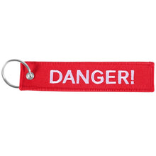 Load image into Gallery viewer, Remove Before Flight Car Keychains Berloques Red Embroidery Highlight Key Fobs Chains Jewelry Aviation Gifts Chaveiro Masculino