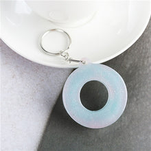 Load image into Gallery viewer, 1PC KEYRING pink/blue English word English Letter Keychain glitter resin A TO Q handbag charms for woman
