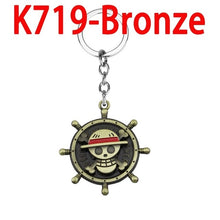 Load image into Gallery viewer, Anime One Piece Keychain Keyrings Roronoa Zoro Sword kitetsu Toy Model Metal Key Ring llaveros Key Chain Chaveiro Jewelry