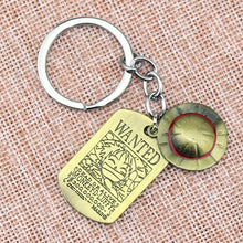 Load image into Gallery viewer, Anime One Piece Keychain Keyrings Roronoa Zoro Sword kitetsu Toy Model Metal Key Ring llaveros Key Chain Chaveiro Jewelry