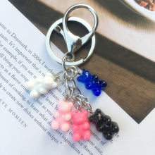 Load image into Gallery viewer, Keychain Fashion Simulation Fruit Avocado Smile-shaped 3D Soft Resin Avocado Key Chains Jewelry Fashion Wedding Party Gift