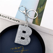 Load image into Gallery viewer, 1PC Women Keychains Handbag Car Pendants English Letter Keyring Charms Glitter Resin Word Custom Made Welcome
