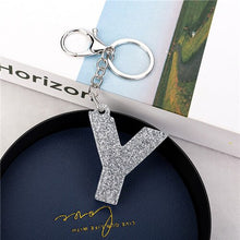 Load image into Gallery viewer, 1PC Women Keychains Handbag Car Pendants English Letter Keyring Charms Glitter Resin Word Custom Made Welcome