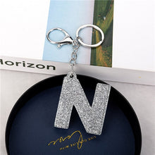 Load image into Gallery viewer, 1PC Women Keychains Handbag Car Pendants English Letter Keyring Charms Glitter Resin Word Custom Made Welcome