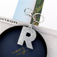 Load image into Gallery viewer, 1PC Women Keychains Handbag Car Pendants English Letter Keyring Charms Glitter Resin Word Custom Made Welcome