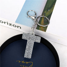 Load image into Gallery viewer, 1PC Women Keychains Handbag Car Pendants English Letter Keyring Charms Glitter Resin Word Custom Made Welcome