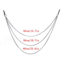Load image into Gallery viewer, BLA Metal Trousers Pant Chain Punk Hip-hop Chain Waist Link Metal Silver Key Chain Jeans Waist Link Keyring Jewelry Z30