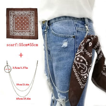 Load image into Gallery viewer, BLA Metal Trousers Pant Chain Punk Hip-hop Chain Waist Link Metal Silver Key Chain Jeans Waist Link Keyring Jewelry Z30