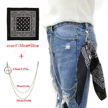 Load image into Gallery viewer, BLA Metal Trousers Pant Chain Punk Hip-hop Chain Waist Link Metal Silver Key Chain Jeans Waist Link Keyring Jewelry Z30