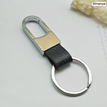 Load image into Gallery viewer, New Fashion Car Keychain Men and Ladies Leather Waist Hanging Key Chain Metal Key Ring Key Holder For Party Gift 17095