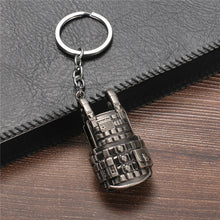 Load image into Gallery viewer, FREE SHIPPING Hot PUBG FPS Game Player Unknown's Battle Grounds 3D Keychain weapon eat chicken game tonight Men's car keychain