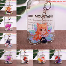 Load image into Gallery viewer, Lindo juego de dibujos animados League of New Legends llavero LOL figura de acrílico Rakan/Ahri/Riven/Yasuo bolsa colgante coche llave encanto Porte Clef