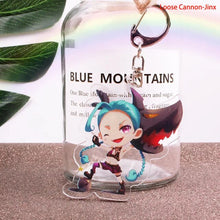 Load image into Gallery viewer, Lindo juego de dibujos animados League of New Legends llavero LOL figura de acrílico Rakan/Ahri/Riven/Yasuo bolsa colgante coche llave encanto Porte Clef