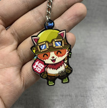 Load image into Gallery viewer, Lindo juego de dibujos animados League of New Legends llavero LOL figura de acrílico Rakan/Ahri/Riven/Yasuo bolsa colgante coche llave encanto Porte Clef