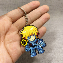 Load image into Gallery viewer, Lindo juego de dibujos animados League of New Legends llavero LOL figura de acrílico Rakan/Ahri/Riven/Yasuo bolsa colgante coche llave encanto Porte Clef