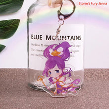 Load image into Gallery viewer, Lindo juego de dibujos animados League of New Legends llavero LOL figura de acrílico Rakan/Ahri/Riven/Yasuo bolsa colgante coche llave encanto Porte Clef
