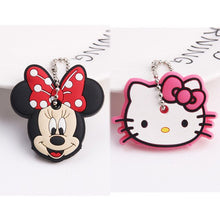 Load image into Gallery viewer, 2Pcs/set Protective Key Case Cover for Key Control Dust Cover Holder Cartoon Silicone Organizer cat Home Accessories Supplies