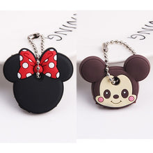 Load image into Gallery viewer, 2Pcs/set Protective Key Case Cover for Key Control Dust Cover Holder Cartoon Silicone Organizer cat Home Accessories Supplies