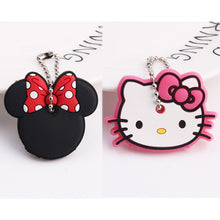 Load image into Gallery viewer, 2Pcs/set Protective Key Case Cover for Key Control Dust Cover Holder Cartoon Silicone Organizer cat Home Accessories Supplies