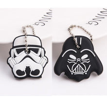 Load image into Gallery viewer, 2Pcs/set Protective Key Case Cover for Key Control Dust Cover Holder Cartoon Silicone Organizer cat Home Accessories Supplies