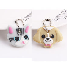 Load image into Gallery viewer, 2Pcs/set Protective Key Case Cover for Key Control Dust Cover Holder Cartoon Silicone Organizer cat Home Accessories Supplies