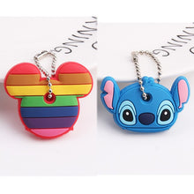 Load image into Gallery viewer, 2Pcs/set Protective Key Case Cover for Key Control Dust Cover Holder Cartoon Silicone Organizer cat Home Accessories Supplies