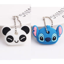 Load image into Gallery viewer, 2Pcs/set Protective Key Case Cover for Key Control Dust Cover Holder Cartoon Silicone Organizer cat Home Accessories Supplies