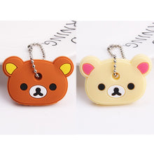 Load image into Gallery viewer, 2Pcs/set Protective Key Case Cover for Key Control Dust Cover Holder Cartoon Silicone Organizer cat Home Accessories Supplies