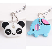 Load image into Gallery viewer, 2Pcs/set Protective Key Case Cover for Key Control Dust Cover Holder Cartoon Silicone Organizer cat Home Accessories Supplies
