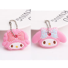 Load image into Gallery viewer, 2Pcs/set Protective Key Case Cover for Key Control Dust Cover Holder Cartoon Silicone Organizer cat Home Accessories Supplies