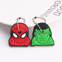 Load image into Gallery viewer, 2Pcs/set Protective Key Case Cover for Key Control Dust Cover Holder Cartoon Silicone Organizer cat Home Accessories Supplies