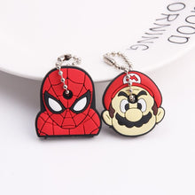 Load image into Gallery viewer, 2Pcs/set Protective Key Case Cover for Key Control Dust Cover Holder Cartoon Silicone Organizer cat Home Accessories Supplies