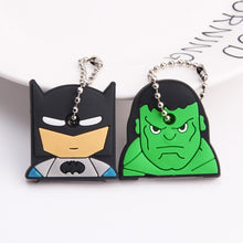 Load image into Gallery viewer, 2Pcs/set Protective Key Case Cover for Key Control Dust Cover Holder Cartoon Silicone Organizer cat Home Accessories Supplies