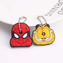 Load image into Gallery viewer, 2Pcs/set Protective Key Case Cover for Key Control Dust Cover Holder Cartoon Silicone Organizer cat Home Accessories Supplies