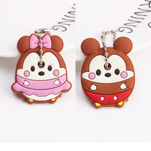 Load image into Gallery viewer, 2Pcs/set Protective Key Case Cover for Key Control Dust Cover Holder Cartoon Silicone Organizer cat Home Accessories Supplies