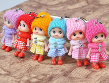 Load image into Gallery viewer, Cute Fashion Kids Plush Dolls Keychain Soft Stuffed Toys Keyring Mini Plush Animals Key Chain Baby For Girls Women