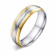 Load image into Gallery viewer, Vnox Luxury Solitaire Engagement Rings for Women Men Stainless Steel with Big AAA CZ Stone Couple Wedding Bands