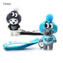 Load image into Gallery viewer, Vicney New Arrival Cute Teddy Bear Key Chain&#39;THIS IS NOT A KOSCHINO TOY&#39;Bear KeyChain Animal Pattern Key Holder For Girl Friend
