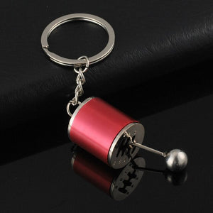 6 Speed Manual Transmission Gear Keychain Lever Metal Key Rinf Car Refitting Metal Pendant keychain