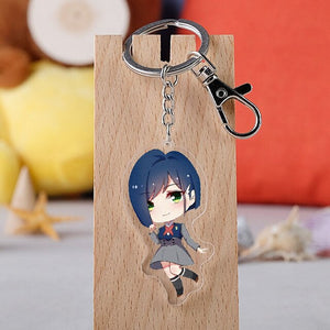 Anime DARLING In The FRANXX Acrylic Keychain Cartoon Figure Otaku Pendent Keyring