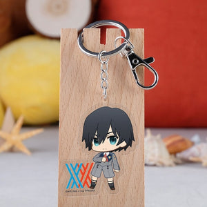 Anime DARLING In The FRANXX Acrylic Keychain Cartoon Figure Otaku Pendent Keyring