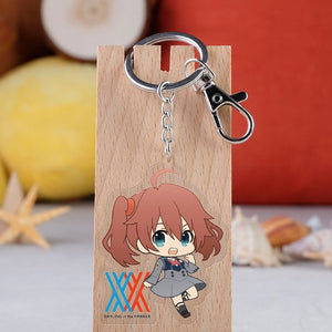 Anime DARLING In The FRANXX Acrylic Keychain Cartoon Figure Otaku Pendent Keyring