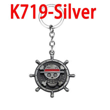 Load image into Gallery viewer, Anime One Piece Keychain Keyrings Roronoa Zoro Sword kitetsu Toy Model Metal Key Ring llaveros Key Chain Chaveiro Jewelry
