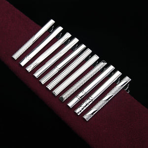 Brand New Metal Silver Tie Clip For Men Wedding Necktie Tie Clasp Clip Gentleman Ties Bar Crystal Tie Pin For Men's Accessories