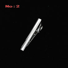 Load image into Gallery viewer, Brand New Metal Silver Tie Clip For Men Wedding Necktie Tie Clasp Clip Gentleman Ties Bar Crystal Tie Pin For Men&#39;s Accessories
