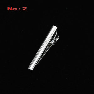 Brand New Metal Silver Tie Clip For Men Wedding Necktie Tie Clasp Clip Gentleman Ties Bar Crystal Tie Pin For Men's Accessories