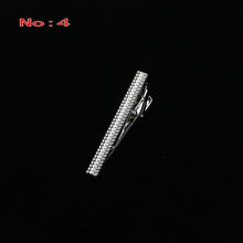 Load image into Gallery viewer, Brand New Metal Silver Tie Clip For Men Wedding Necktie Tie Clasp Clip Gentleman Ties Bar Crystal Tie Pin For Men&#39;s Accessories
