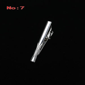 Brand New Metal Silver Tie Clip For Men Wedding Necktie Tie Clasp Clip Gentleman Ties Bar Crystal Tie Pin For Men's Accessories